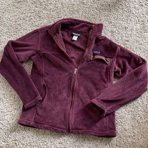 Patagonia retool full zip burgundy